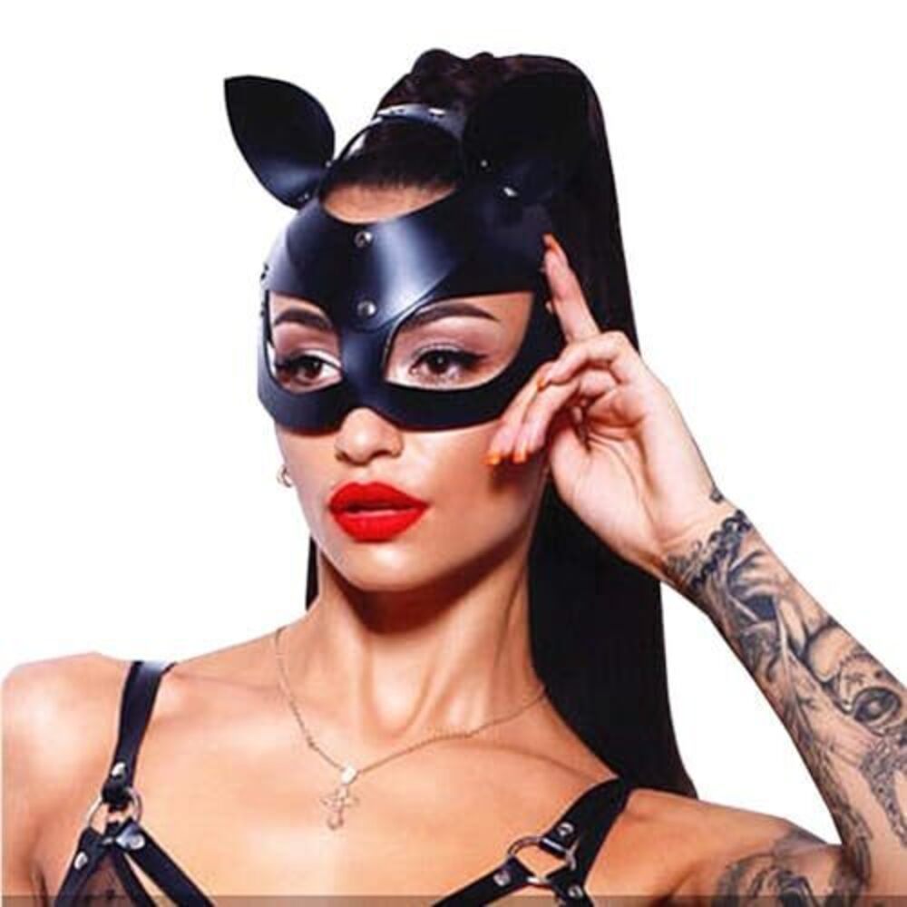 6309 Leather Masks Masquerade Party Mask for Cosplay Halloween Costume